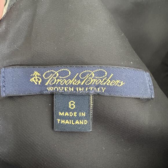 Brooks Brothers Dress Womens 6 Short Sleeve Fitted Printed Sheath Work Office - Picture 4 of 15